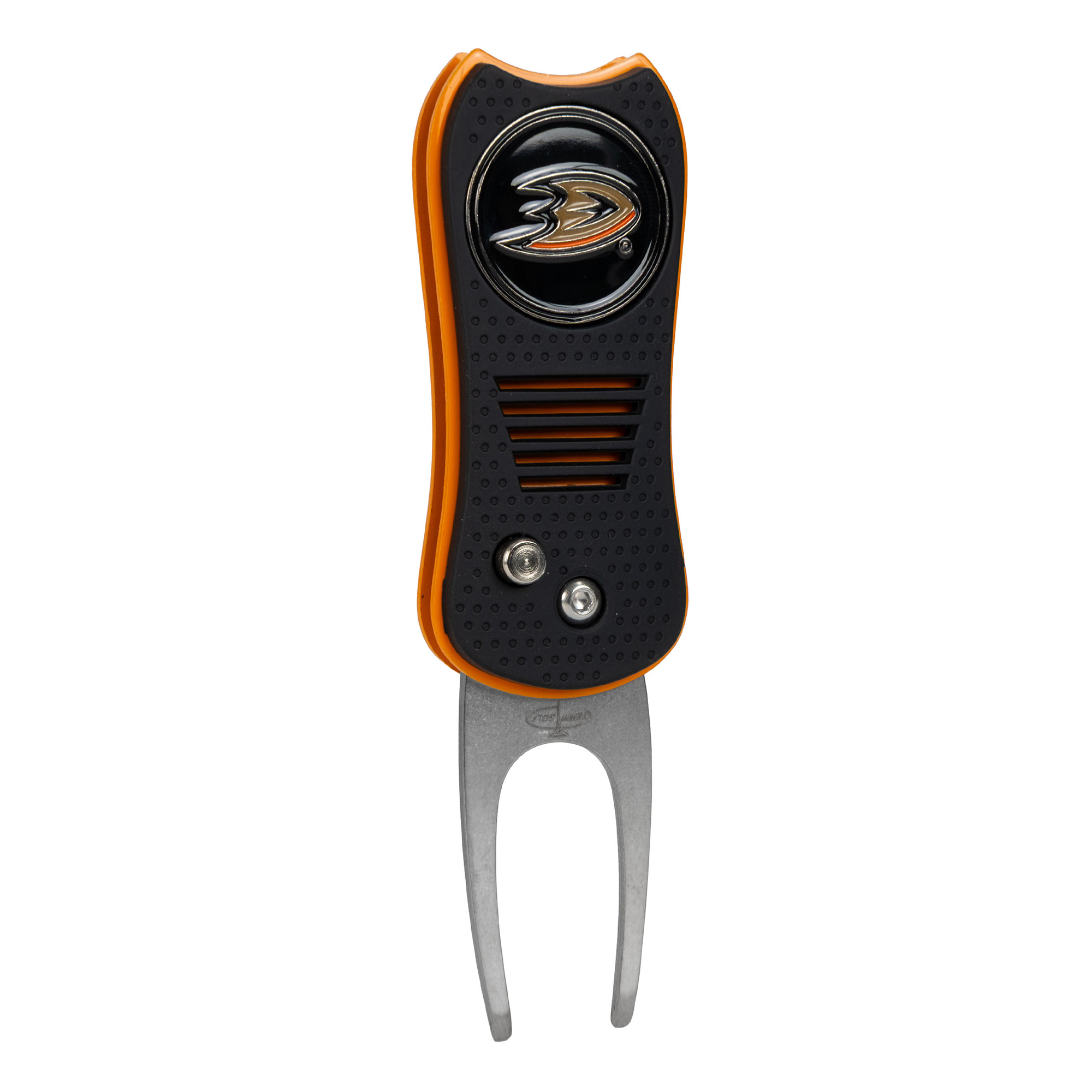 Anaheim Ducks Switchblade Divot Tool With Magnetic Ball Marker Anaheim Ducks Switchblade Divot Tool With Magnetic Ball Marker