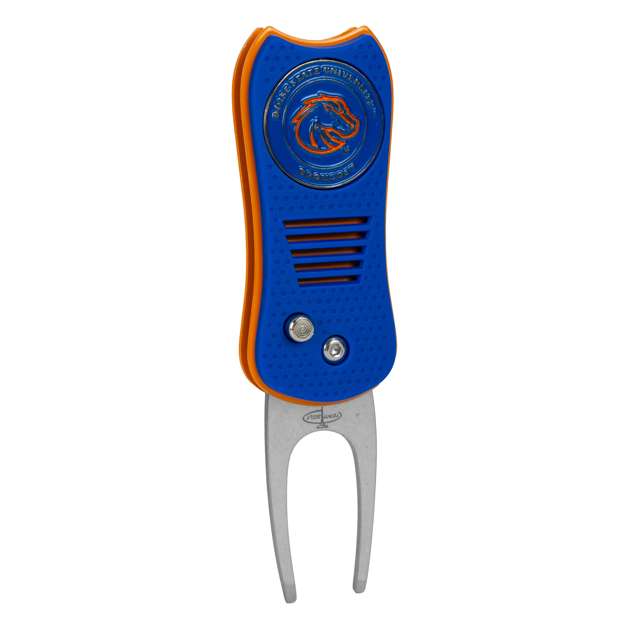 Boise State Broncos Switchblade Divot Tool With Magnetic Ball Marker Boise State Broncos Switchblade Divot Tool With Magnetic Ball Marker