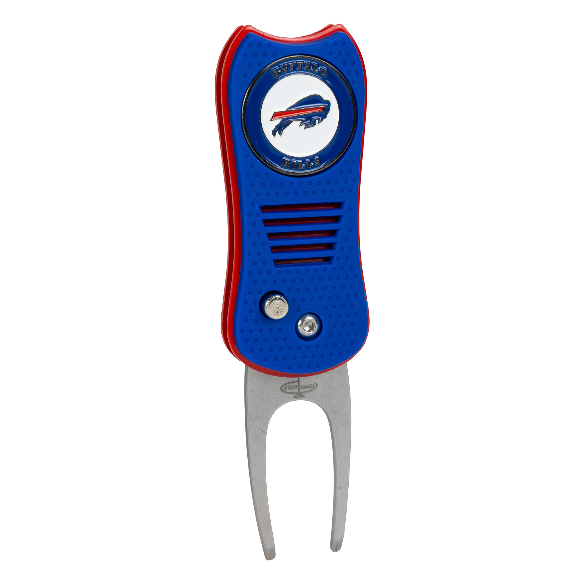 Buffalo Bills Switchblade Divot Tool With Magnetic Ball Marker Buffalo Bills Switchblade Divot Tool With Magnetic Ball Marker