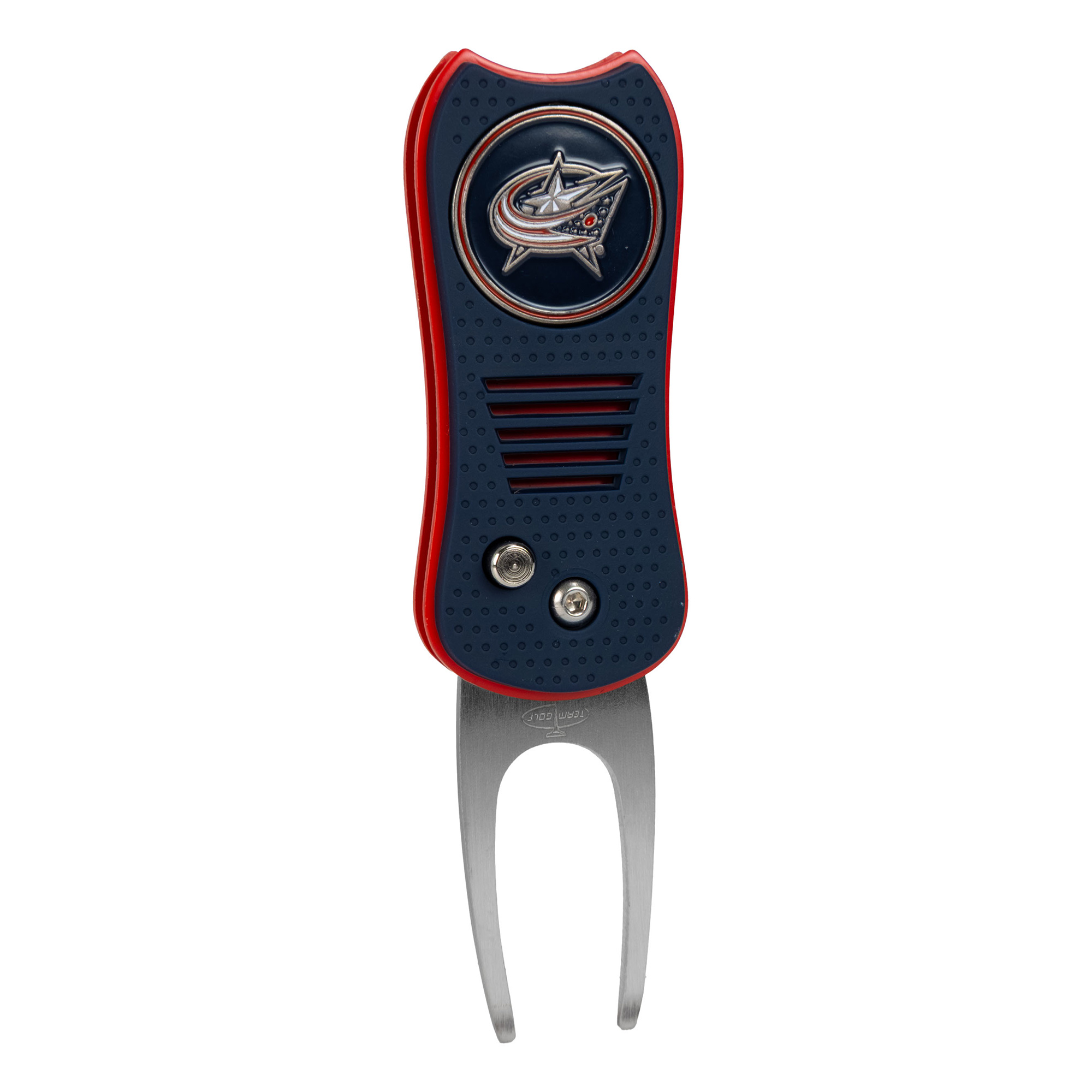 Columbus Blue Jackets Switchblade Divot Tool With Magnetic Ball Marker Columbus Blue Jackets Switchblade Divot Tool With Magnetic Ball Marker