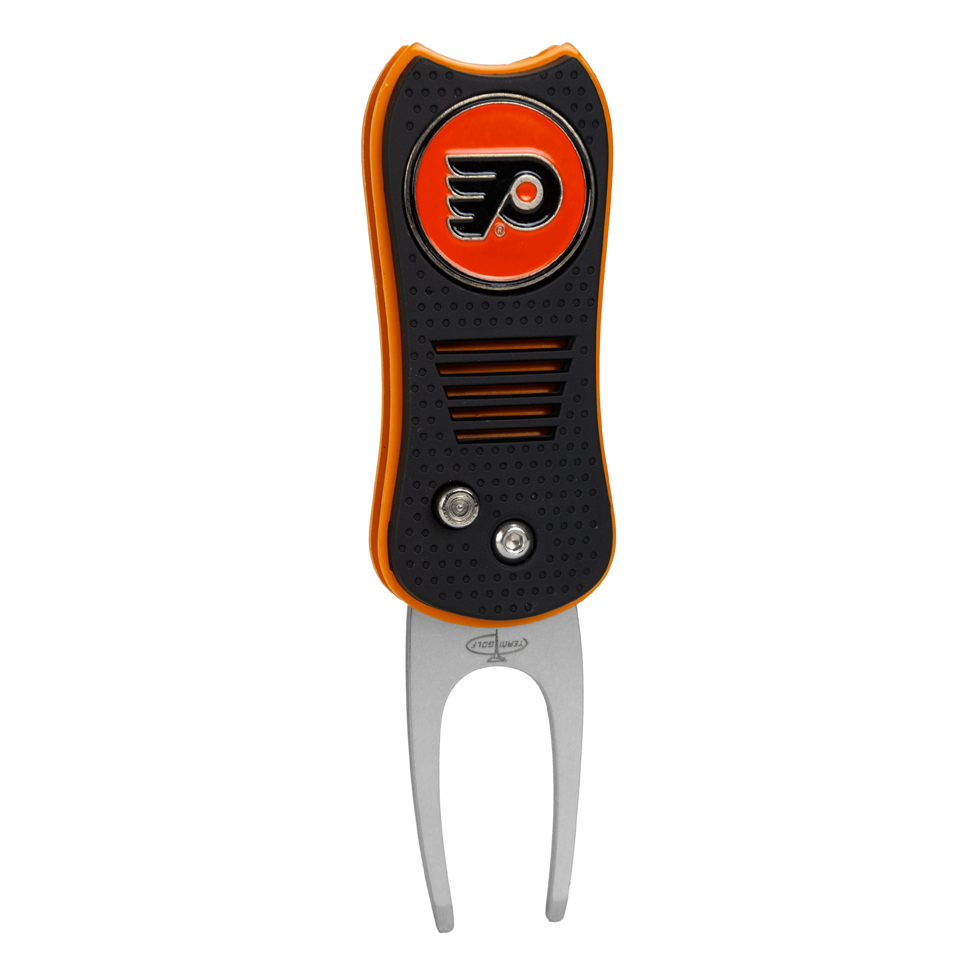 Philadelphia Flyers Switchblade Divot Tool With Magnetic Ball Marker Philadelphia Flyers Switchblade Divot Tool With Magnetic Ball Marker