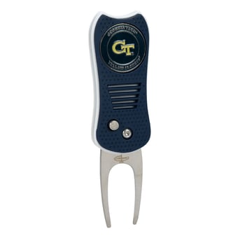 Georgia Tech Yellow Jackets Switchblade Divot Tool With Magnetic Ball Marker