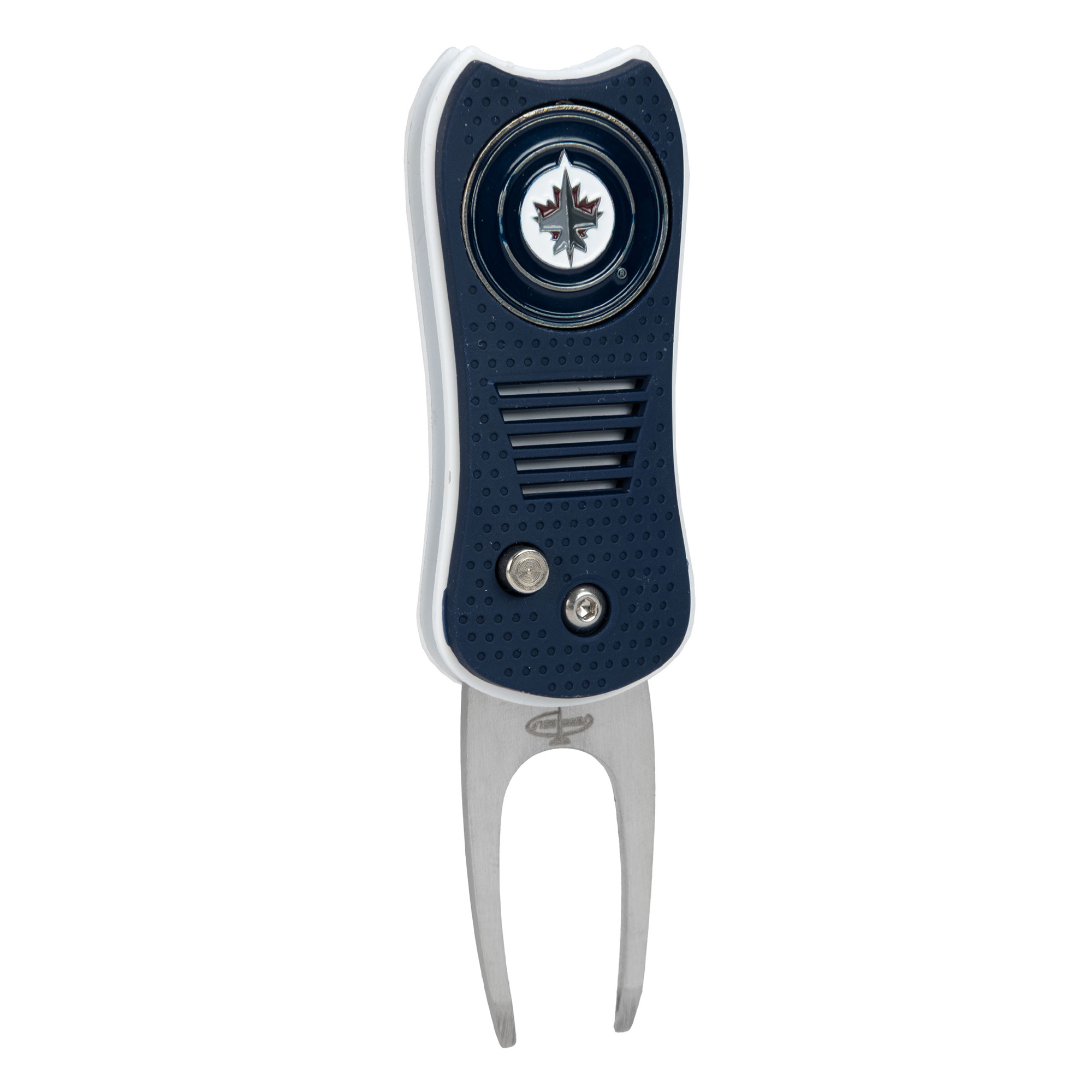 Winnipeg Jets Switchblade Divot Tool With Magnetic Ball Marker Winnipeg Jets Switchblade Divot Tool With Magnetic Ball Marker