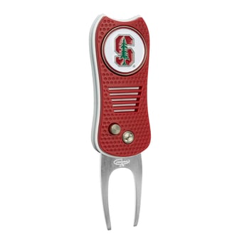 Stanford Cardinal Switchblade Divot Tool With Magnetic Ball Marker