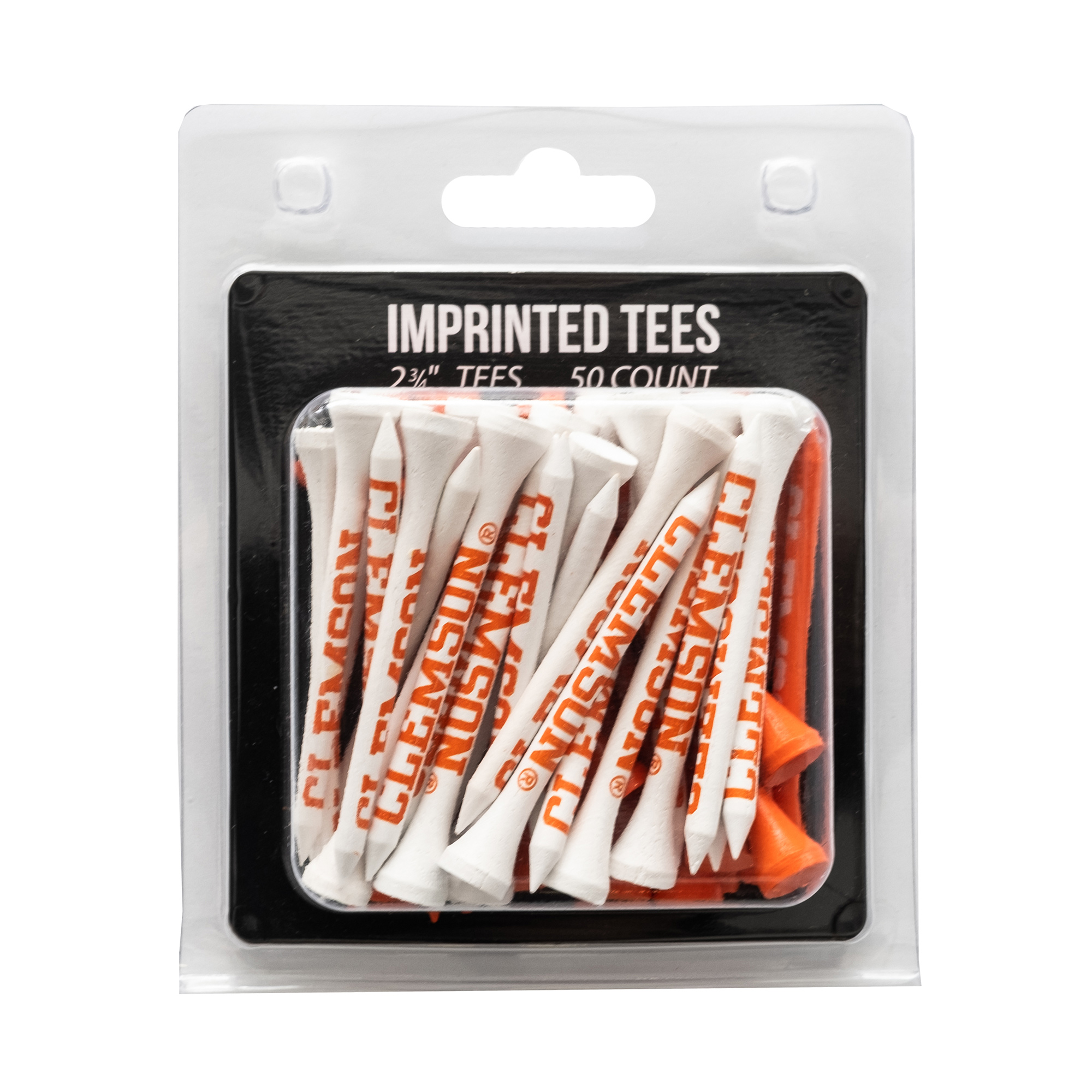 Clemson Tigers 50-Pack Golf Tee Set Clemson Tigers 50-Pack Golf Tee Set
