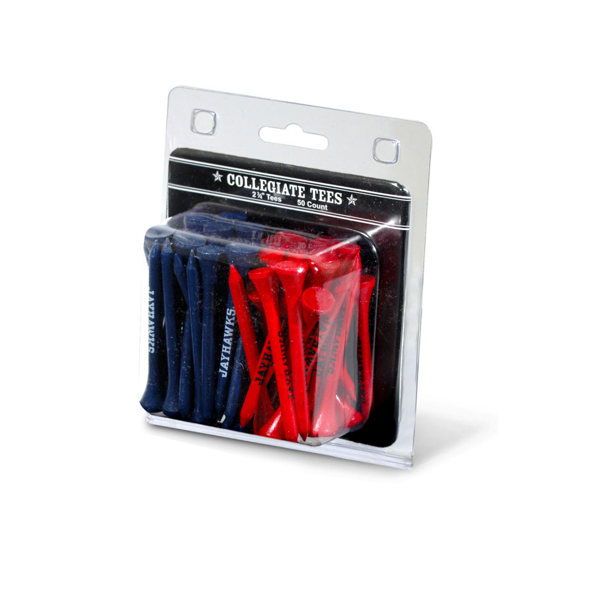 Kansas Jayhawks 50-Pack Golf Tee Set