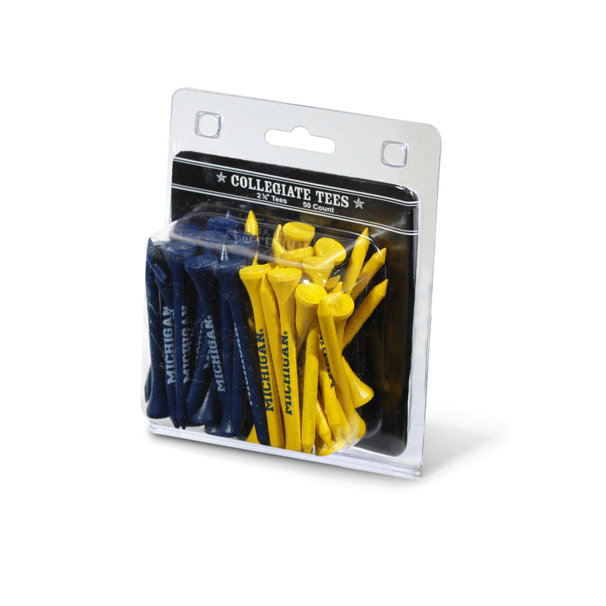 Michigan Wolverines 50-Pack Golf Tee Set