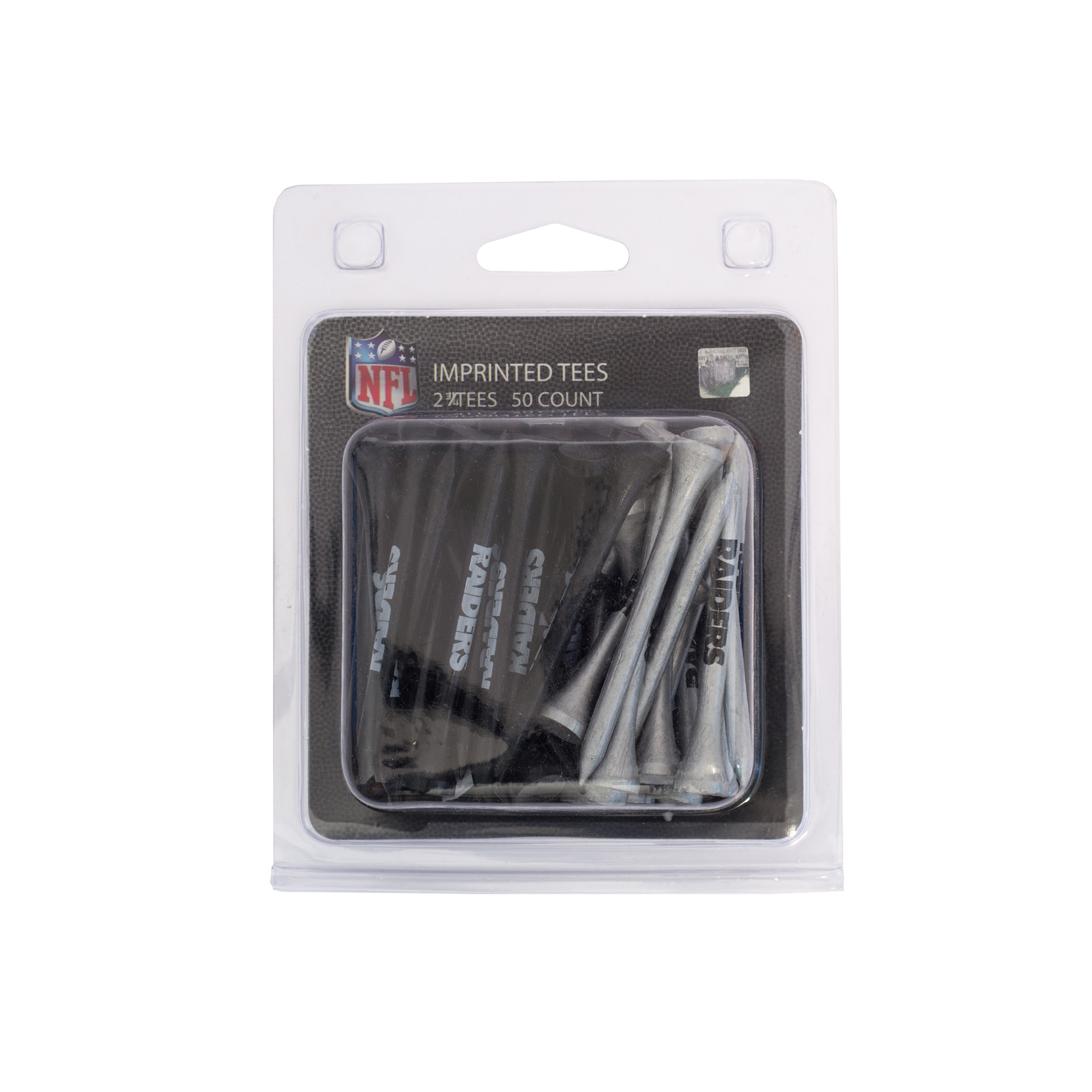 Las Vegas Raiders 50-Pack Golf Tee Set