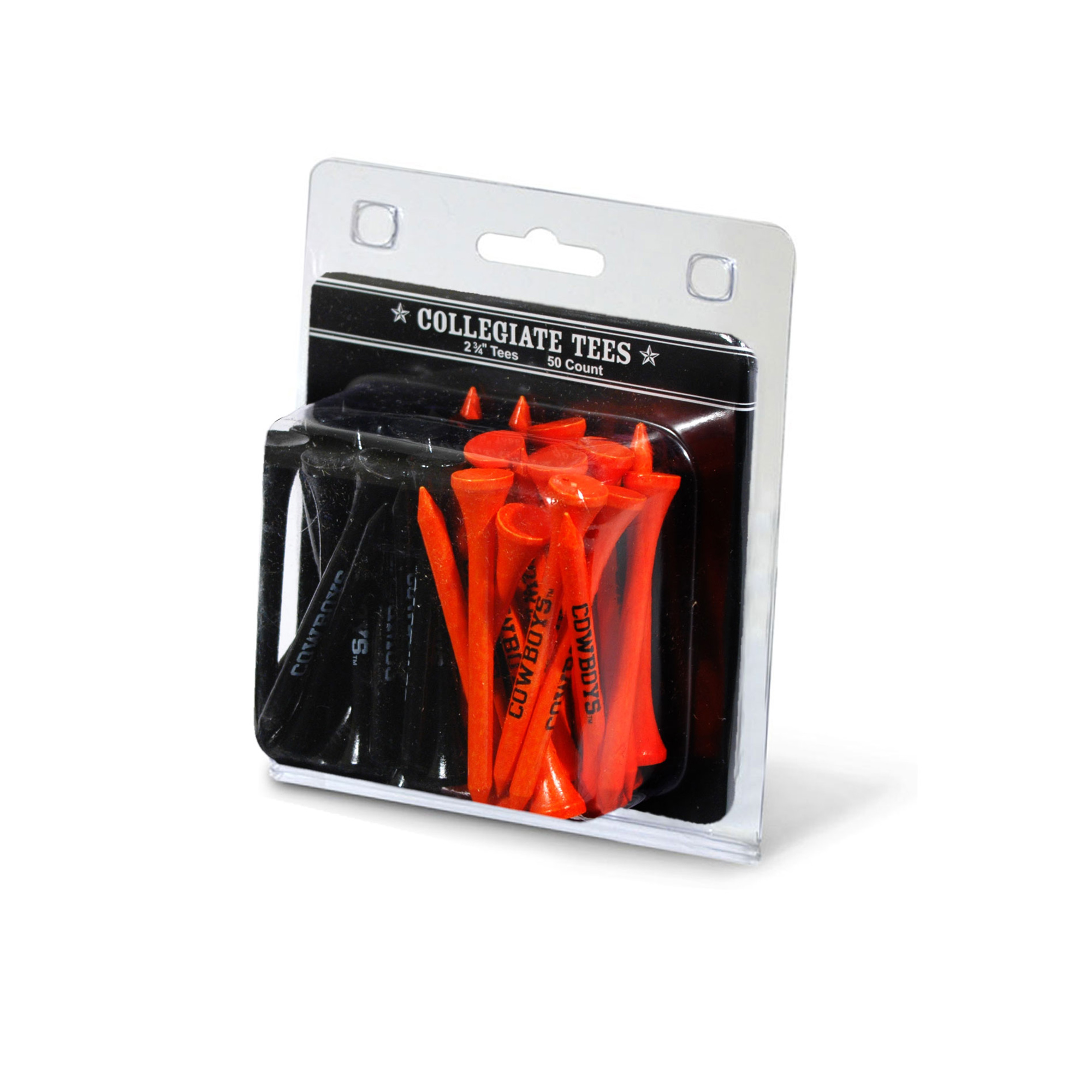 Oklahoma State Cowboys 50-Pack Golf Tee Set