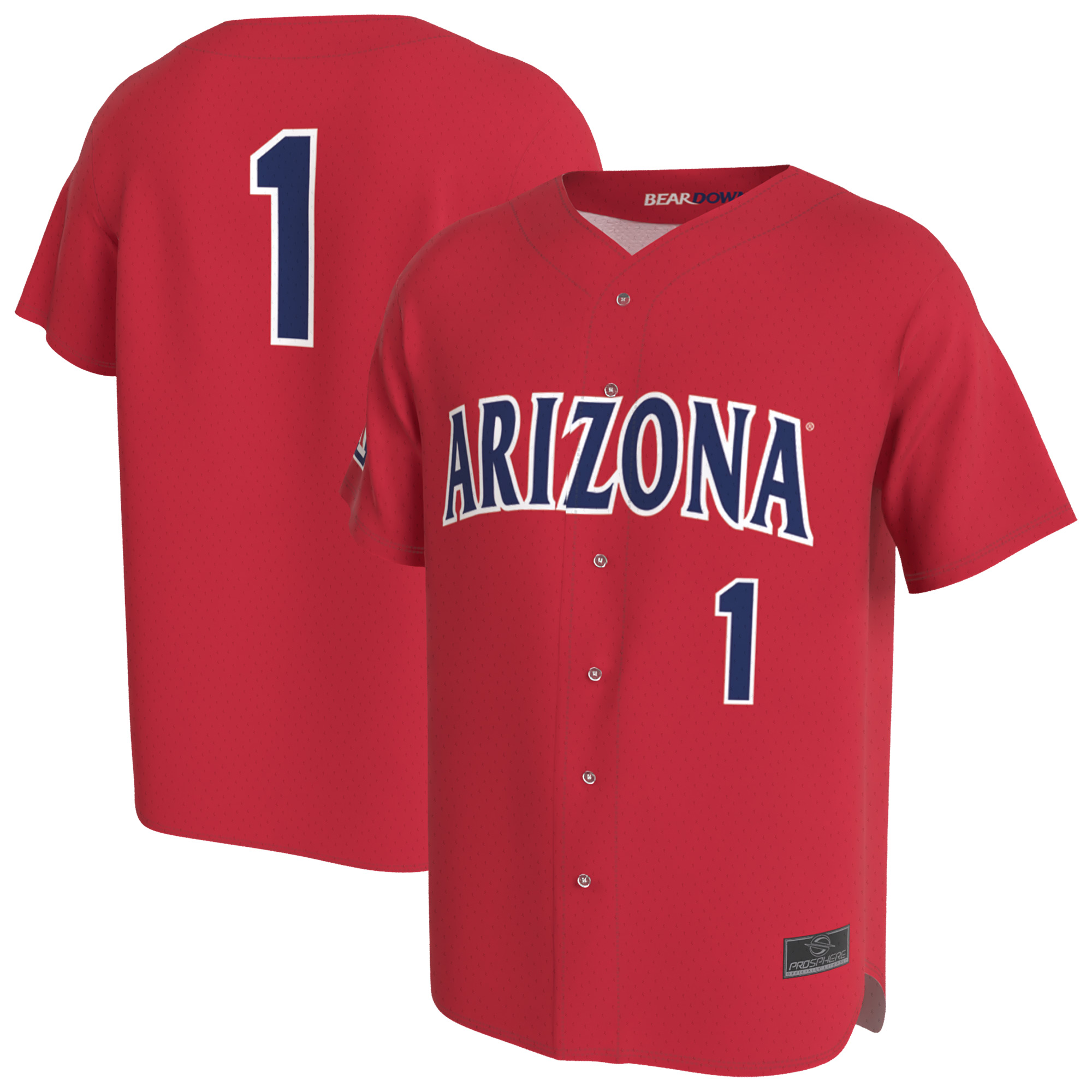 Unisex GameDay Greats Red Arizona Wildcats Lightweight Collegiate Baseball Fashion Jersey