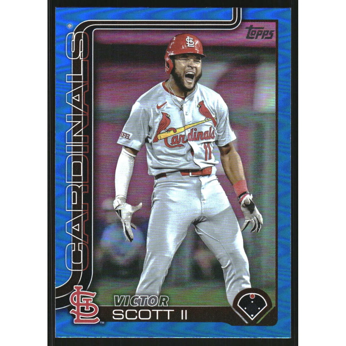 2025 Topps Blue Rainbow Foil #551 Victor Scott II