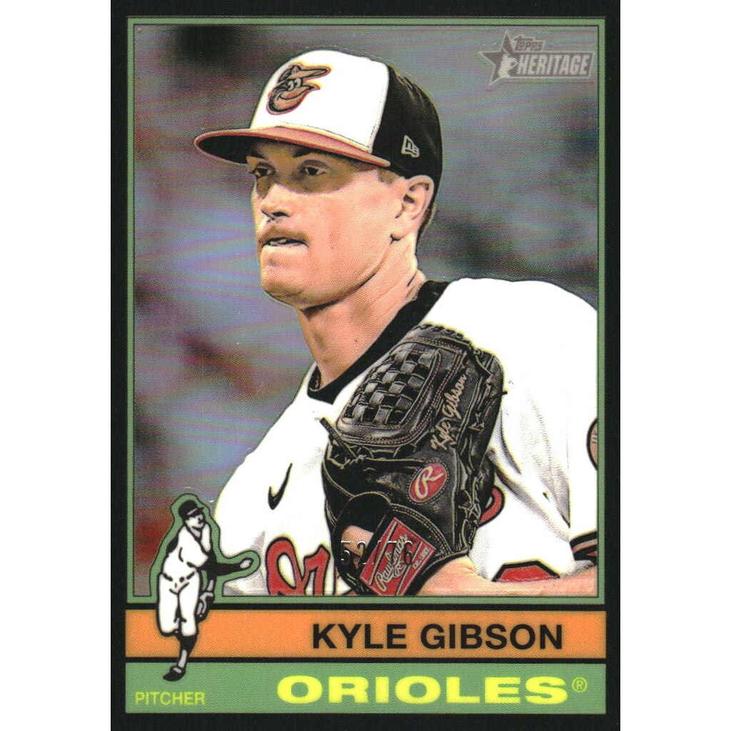 2025 Topps Heritage Chrome Black Refractors #699 Kyle Gibson