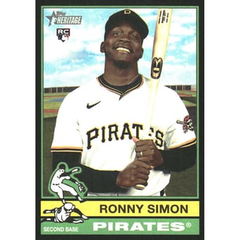 2025 Topps Heritage Black Border #521 Ronny Simon