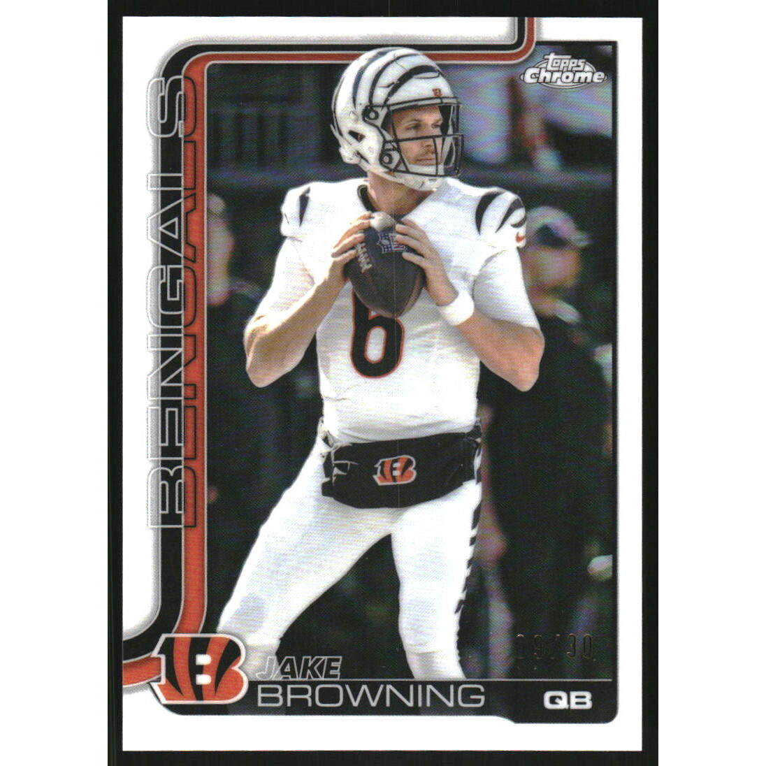 2025 Topps Chrome White Refractors #63 Jake Browning 2025 Topps Chrome White Refractors #63 Jake Browning