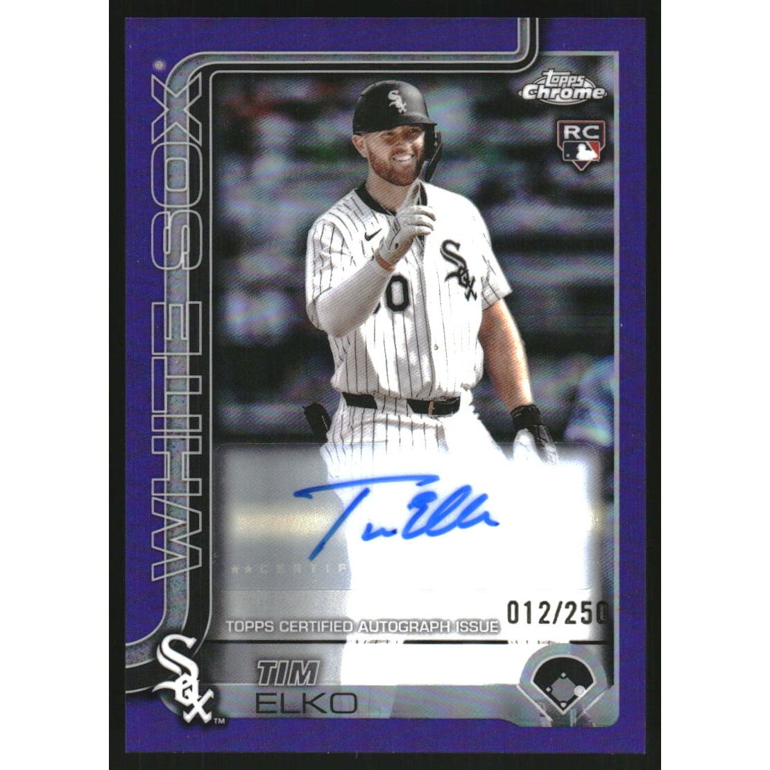 2025 Topps Chrome Update Autographs Purple Refractors #ACTEO Tim Elko