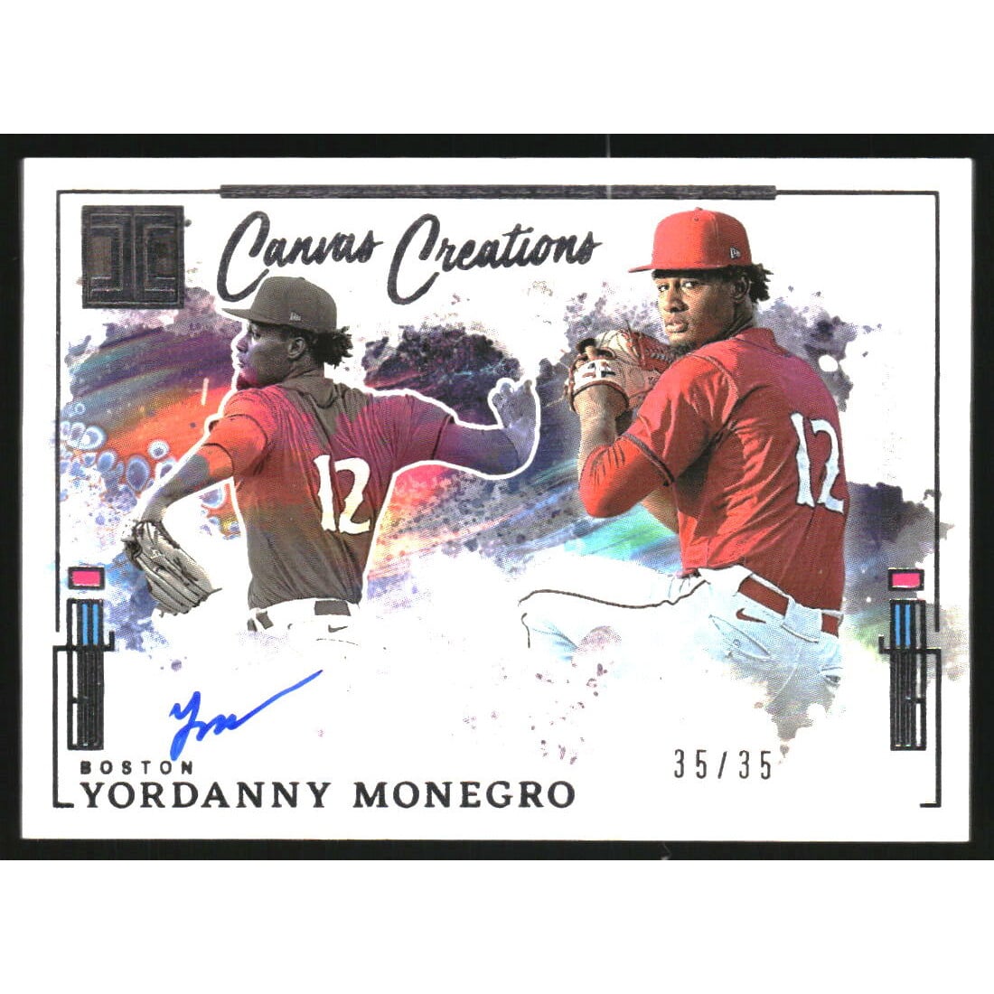 2025 Panini Impeccable Canvas Creations Signatures #41 Yordanny Monegro/35
