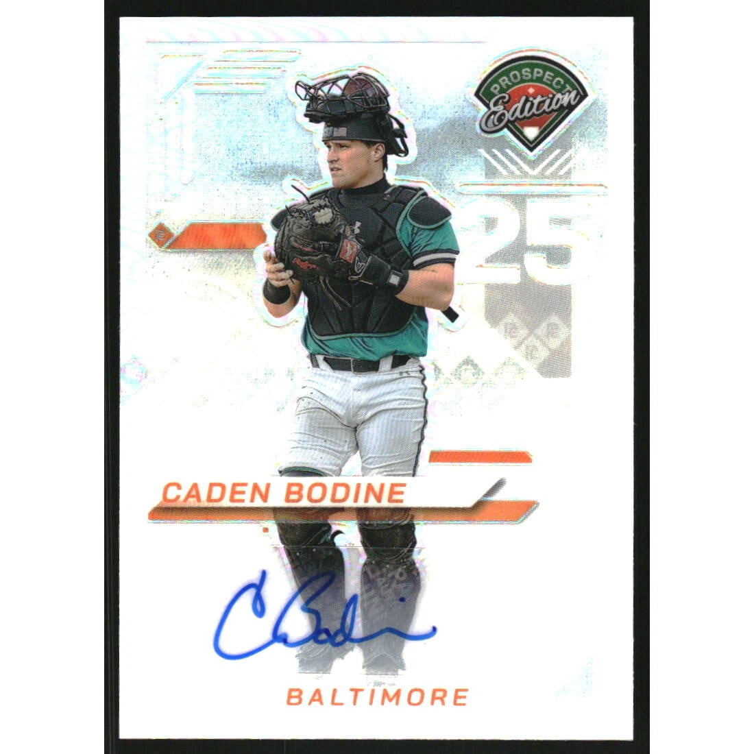 2025 Panini Prospect Edition Holo Prospect Ticket Signatures Prizms Silver #91 Caden Bodine