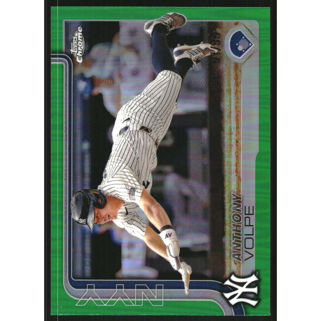2025 Topps Chrome Green Refractors #162 Anthony Volpe