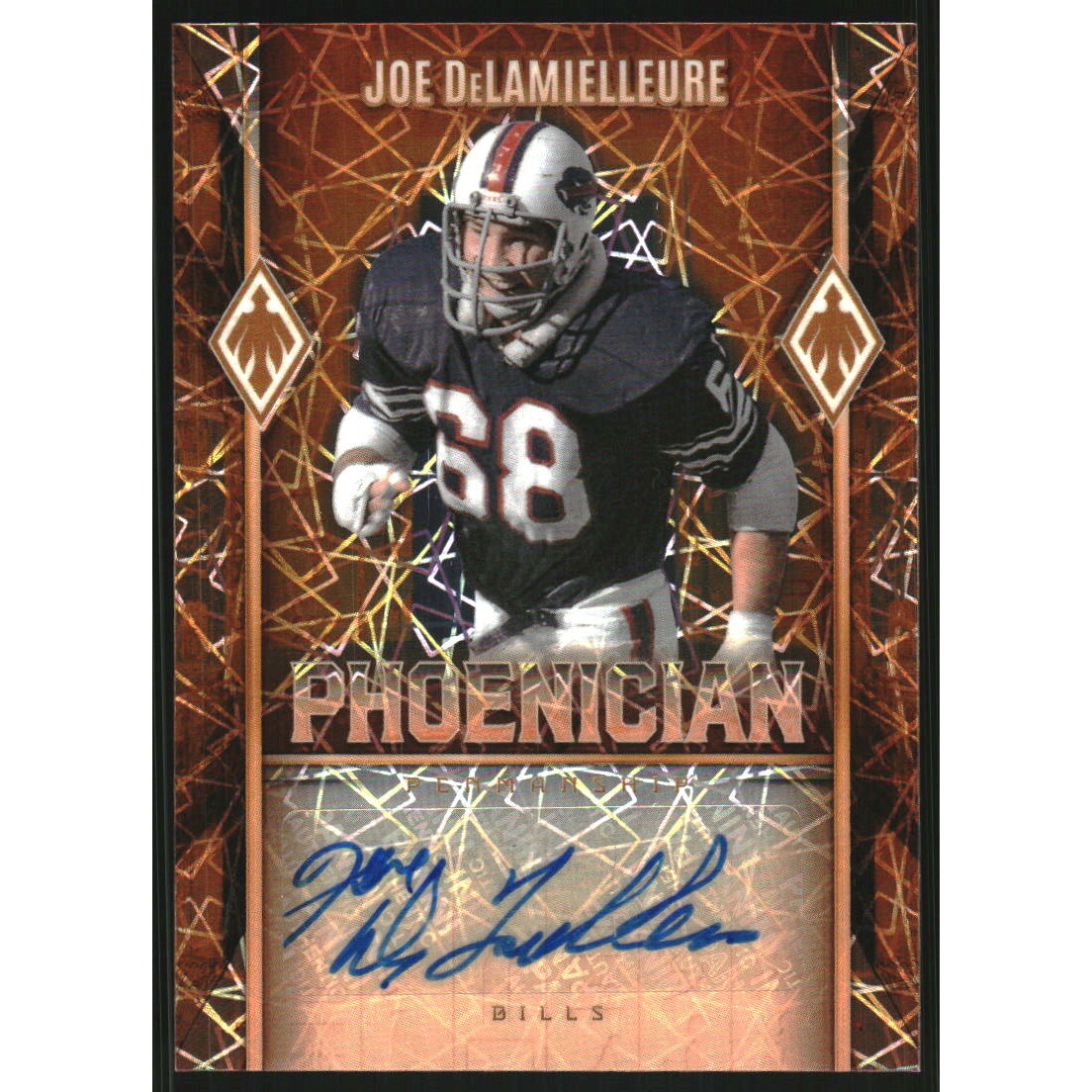 2025 Panini Phoenix Phoenician Penmanship Lazer #97 Joe DeLamielleure. rookie card picture