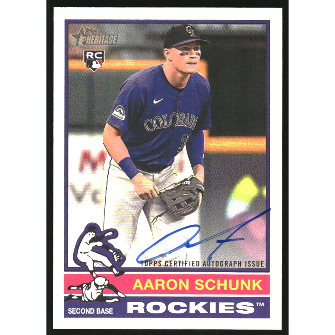 2025 Topps Heritage Real One Autographs #ROAAS Aaron Schunk HN