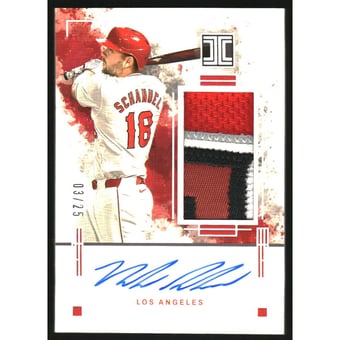 2025 Panini Impeccable Elegance Jersey Autographs Holo Silver #49 Nolan Schanuel