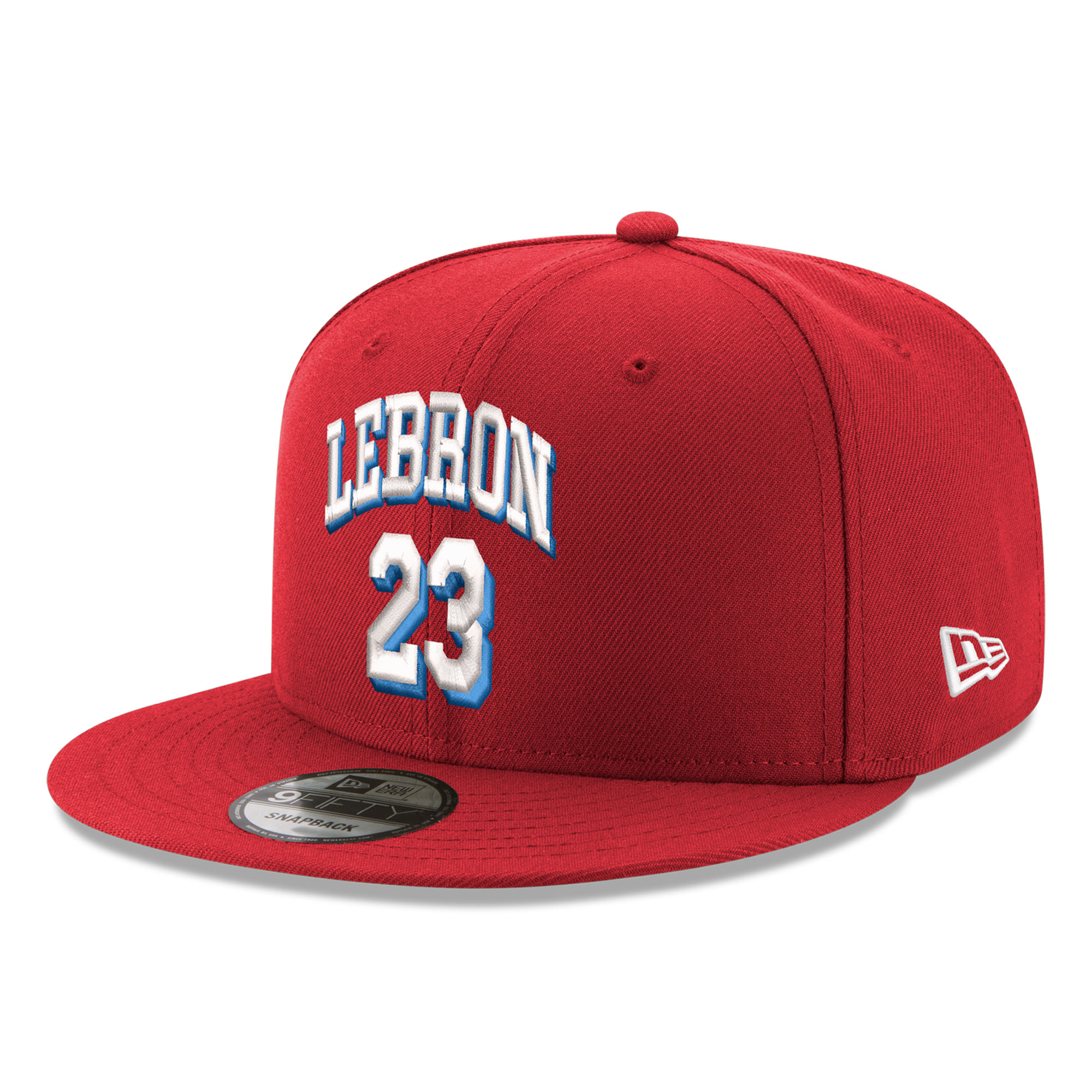Men's New Era LeBron James Red Philadelphia 76ers 9FIFTY Snapback Hat