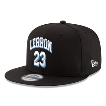 Men's New Era LeBron James Black Philadelphia 76ers 9FIFTY Snapback Hat