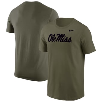 Men's Nike Olive Ole Miss Rebels Military T-Shirt