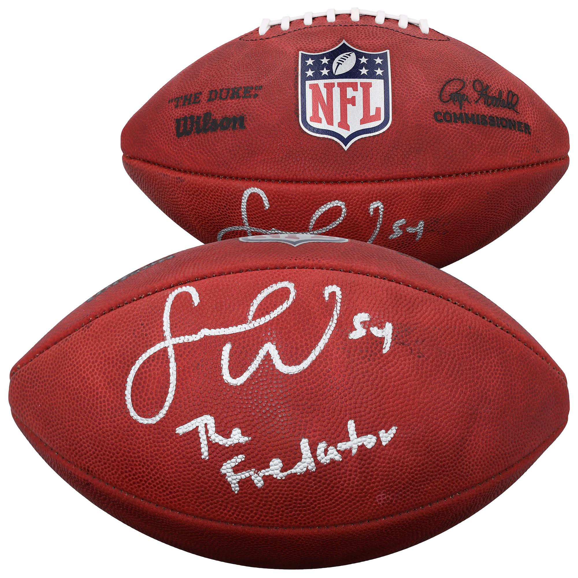 Fred Warner San Francisco 49ers Autographed Duke Full Color Football with "The Fredator" Inscription