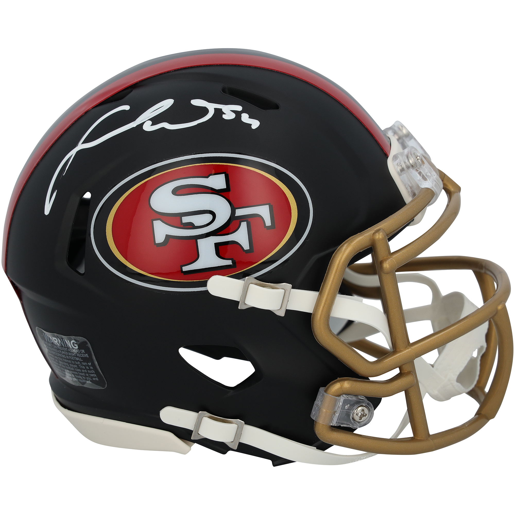 Fred Warner San Francisco 49ers Autographed Riddell Rivalry Speed Mini Helmet