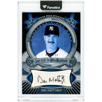 Don Mattingly New York Yankees Autographed 2004 Upper Deck Etchings Etched In Time #ET-DM #2/150 Card