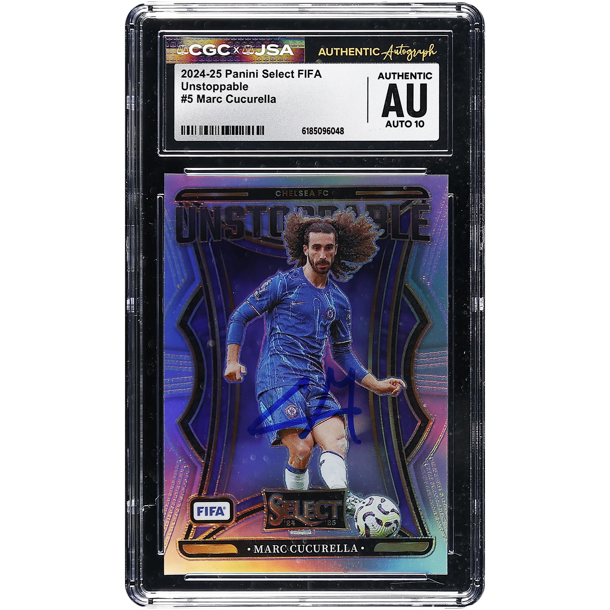 Marc Cucurella Chelsea Autographed 2024-25 Panini Select FIFA Unstoppable #5 CGC Authenticated Auto 10 Card