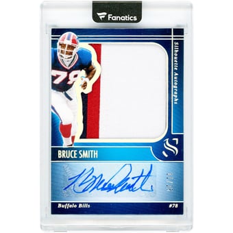 Bruce Smith Buffalo Bills Autographed 2025 Panini Silhouette Silver #SA-BSH #11/25 Card