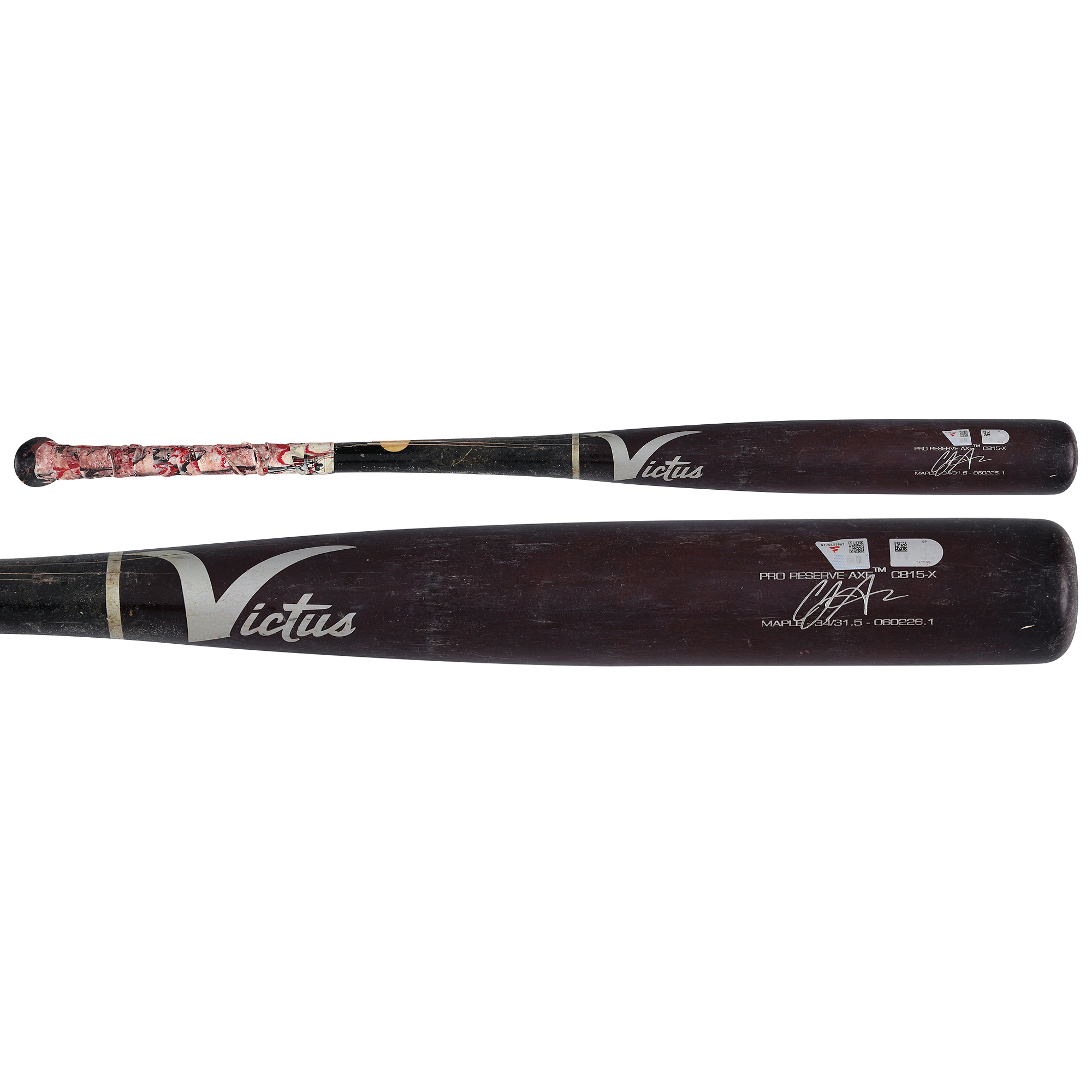 Andrés Chaparro Washington Nationals Game-Used Red Victus Broken Bat vs. Philadelphia Phillies on August 6, 2026 Andrés Chaparro Washington Nationals Game-Used Red Victus Broken Bat vs. Philadelphia Phillies on August 6, 2026