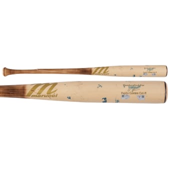 Nasim Nuñez Washington Nationals Game-Used Tan Marucci Broken Bat vs. Philadelphia Phillies on August 5