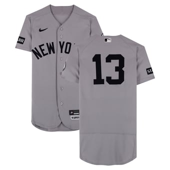 Jazz Chisholm Jr. New York Yankees Game-Used #13 Gray Jersey vs. Chicago Cubs on August 2, 2026