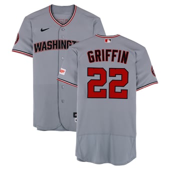 Foster Griffin Washington Nationals Game-Used #22 Gray Jersey vs. Chicago Cubs on March 26 and vs. Miami Marlins on May 8, 2026