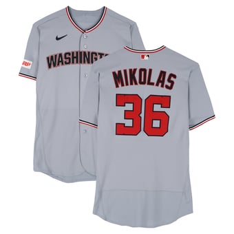 Miles Mikolas Washington Nationals Player-Issued #36 Gray Jersey from the 2026 MLB Season