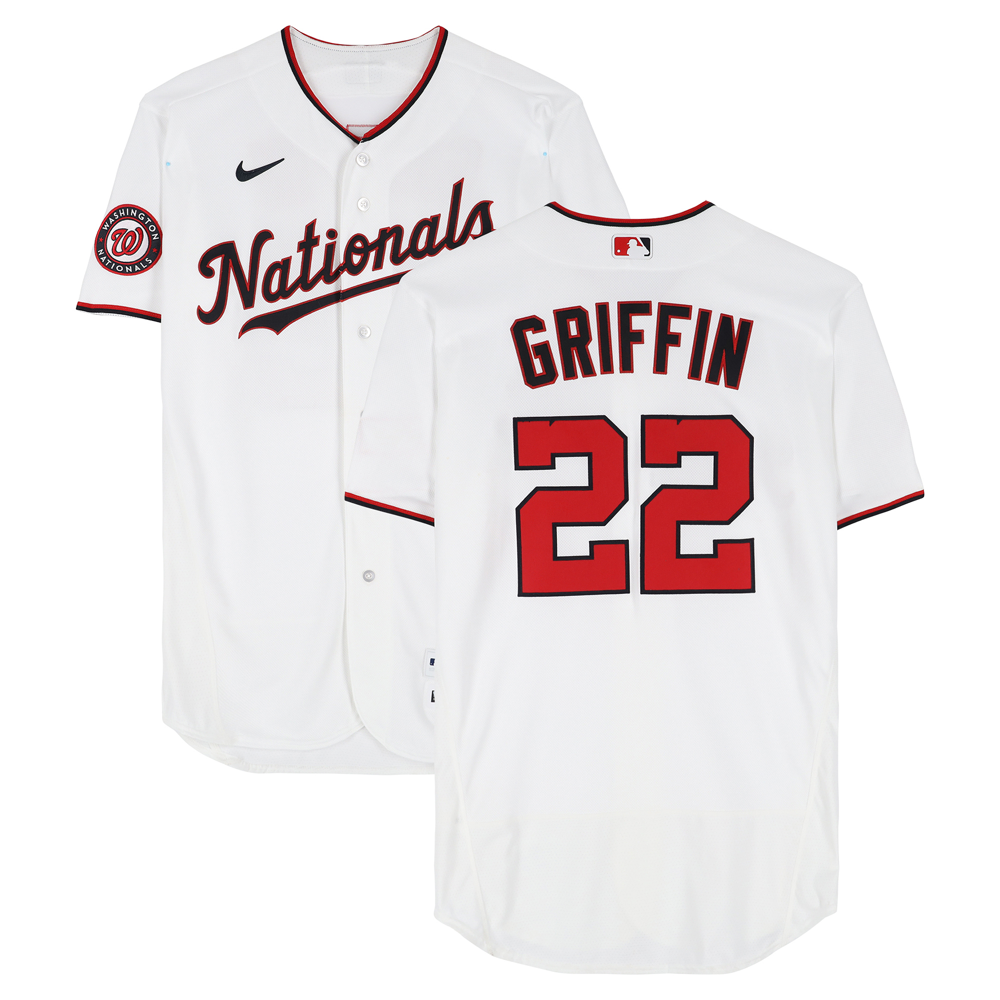 Foster Griffin Washington Nationals Player-Issued #22 Jersey from the 2026 MLB Season