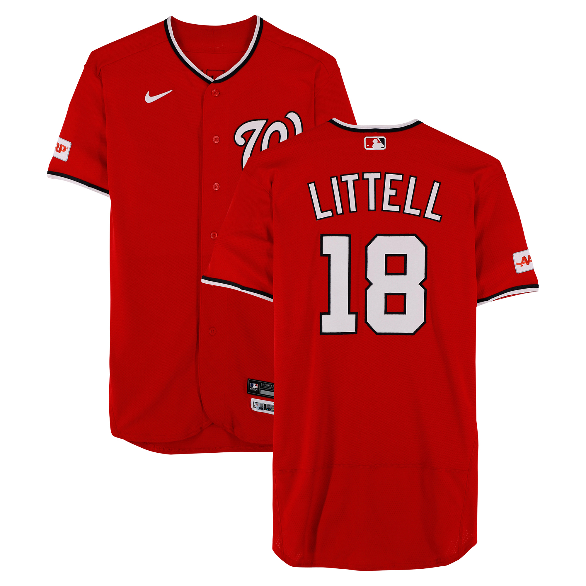 Zack Littell Washington Nationals Player-Issued #18 Jersey from the 2026 MLB Season