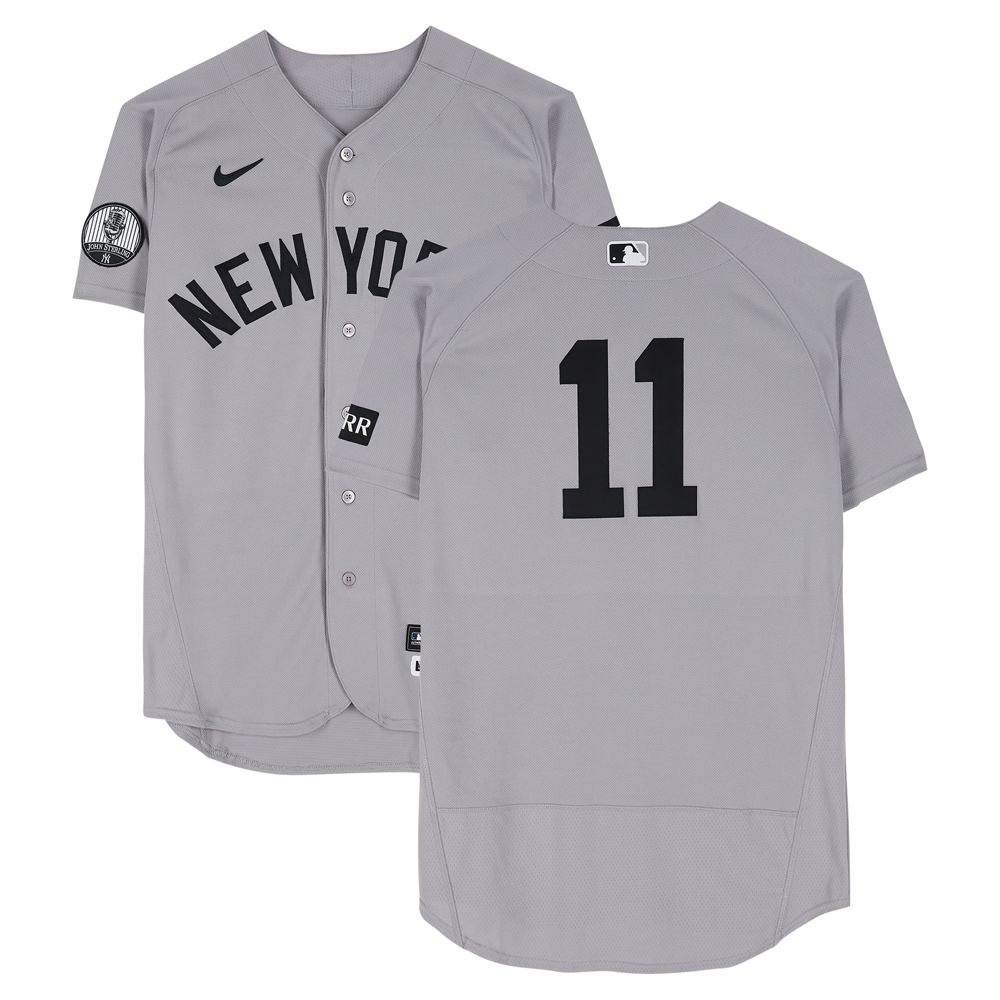Anthony Volpe New York Yankees Player-Worn #11 Gray Jersey vs. Chicago Cubs on August 2, 2026
