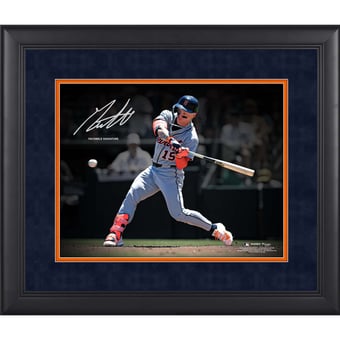 Max Clark Detroit Tigers Facsimile Signature Framed 11" x 14" Spotlight Photograph