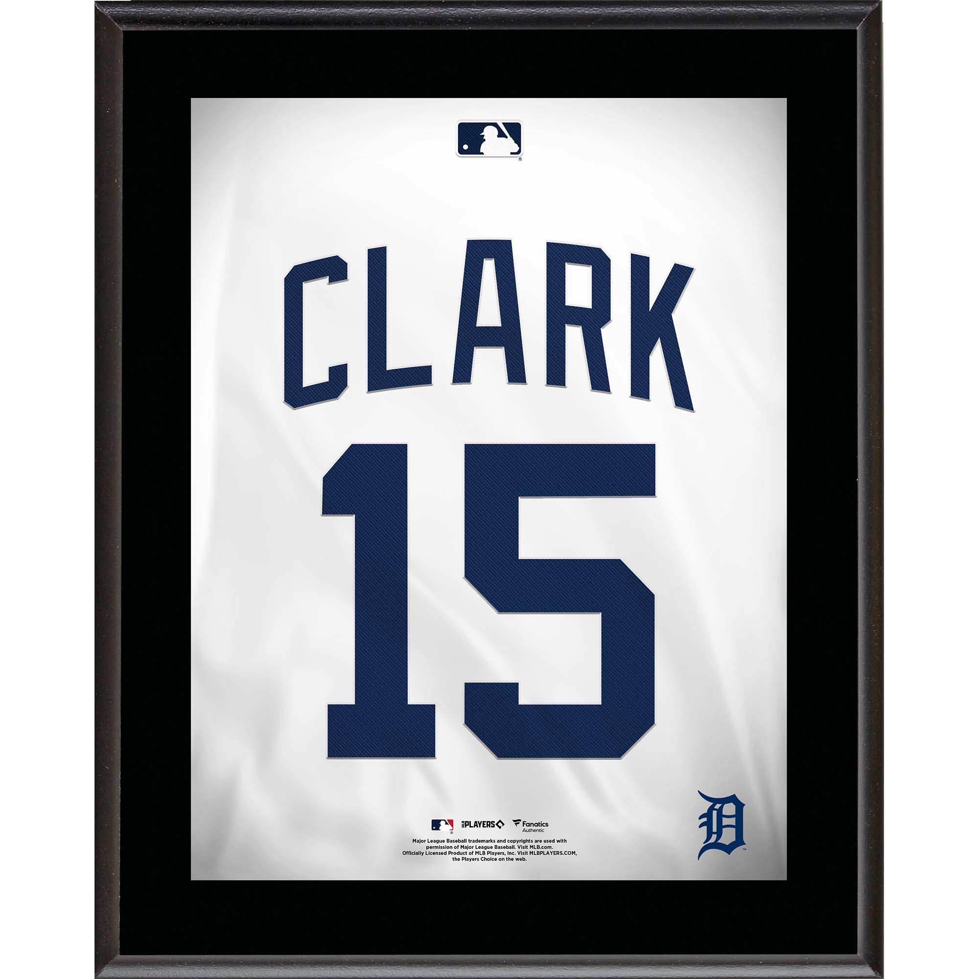Max Clark Detroit Tigers 10.5" x 13" Jersey Number Sublimated Player Plaque