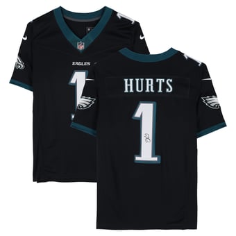 Jalen Hurts Philadelphia Eagles Autographed Black Nike Limited Jersey