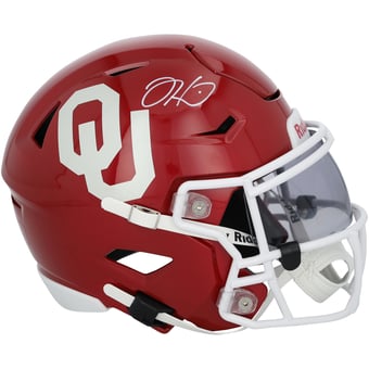 Jalen Hurts Oklahoma Sooners Autographed Riddell Speed Flex Mid-Size Helmet