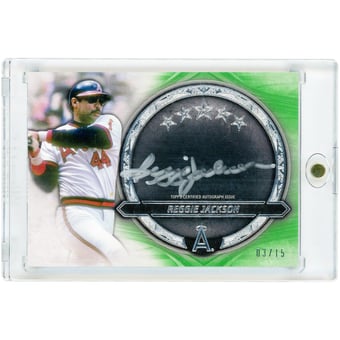 Reggie Jackson California Angels Autographed 2021 Topps Five Star Silver Signatures #SS-RJ #3/15 Card