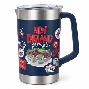 Pegasus New England Patriots 64oz Stainless Steel Pitcher