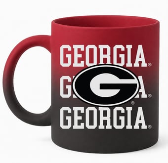 Pegasus Georgia Bulldogs 16oz. Echo Fade Soft Touch Ceramic Mug