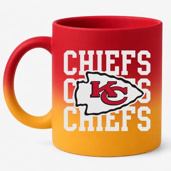 Pegasus Kansas City Chiefs 16oz. Echo Fade Soft Touch Ceramic Mug