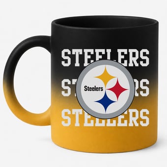 Pegasus Pittsburgh Steelers 16oz. Echo Fade Soft Touch Ceramic Mug